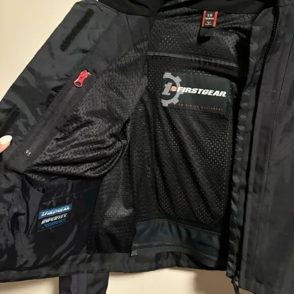 Women's FIRSTGEAR Padded Contour TEX Motocycle Jacket- Size Large
